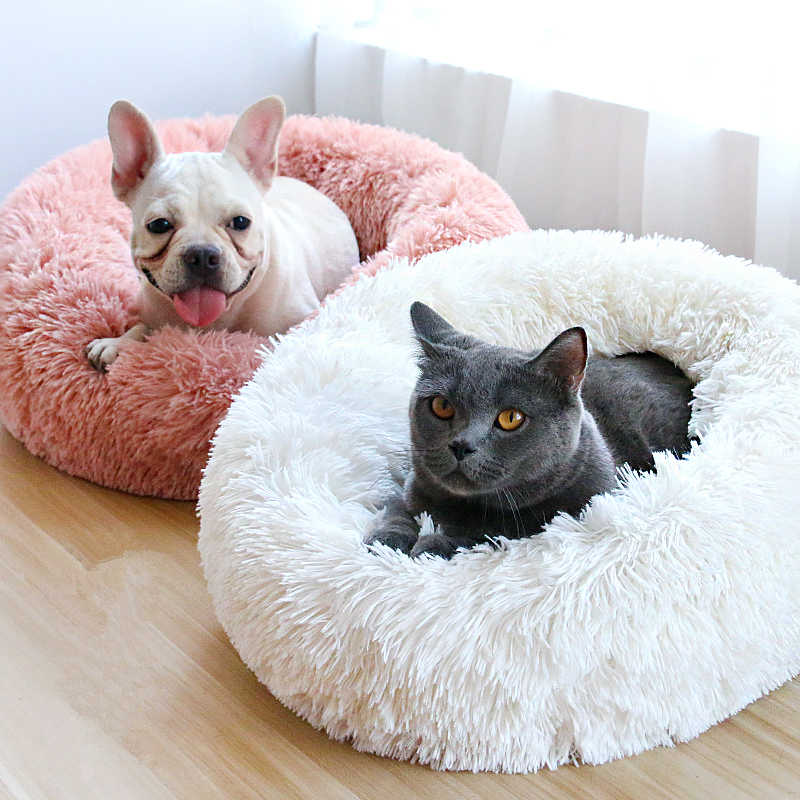 Cozy Donut Bed for Dogs and Cats Super Soft Washable Warm