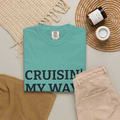 Cruisin' My Way into 50 T-Shirt — 50th Birthday Tee