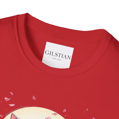 Unisex Anime Kitsune Fox Girl T-Shirt | Sakura Cherry Blossom Tee | Kawaii Aesthetic Shirt | Otaku Gift | Cotton Tee