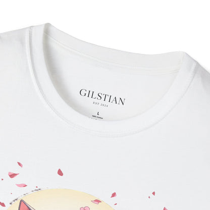Unisex Anime Kitsune Fox Girl T-Shirt | Sakura Cherry Blossom Tee | Kawaii Aesthetic Shirt | Otaku Gift | Cotton Tee