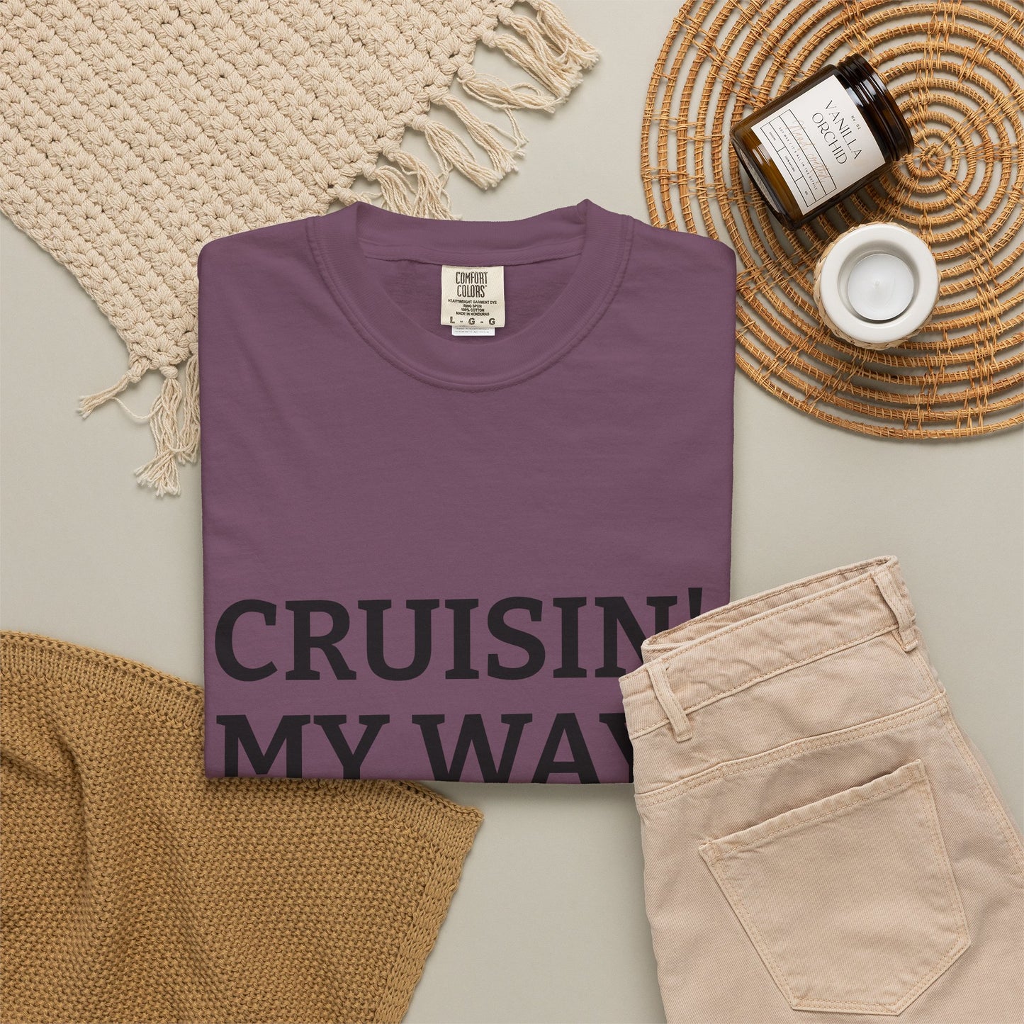 Cruisin' My Way into 50 T-Shirt — 50th Birthday Tee