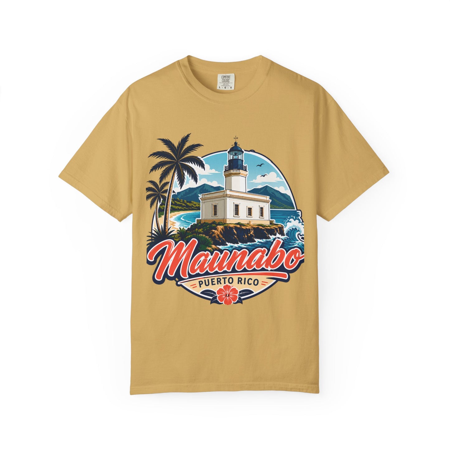Camiseta Maunabo Puerto Rico — Lighthouse Tee | Jueyeros Back Print