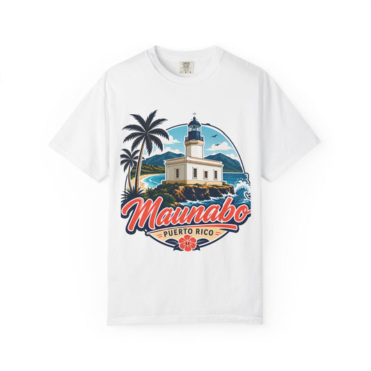 Camiseta Maunabo Puerto Rico — Lighthouse Tee | Jueyeros Back Print