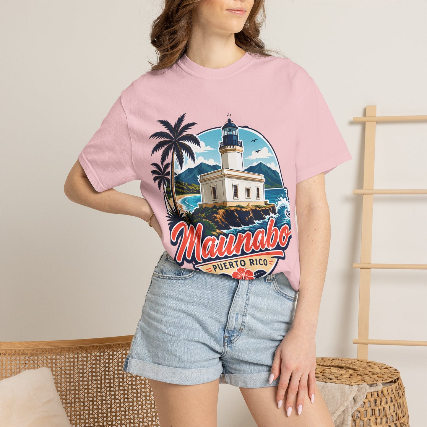 Camiseta Maunabo Puerto Rico — Lighthouse Tee | Jueyeros Back Print