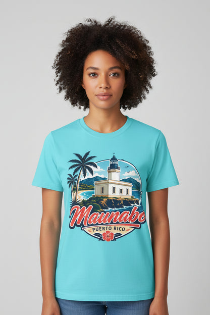 Camiseta Maunabo Puerto Rico — Lighthouse Tee | Jueyeros Back Print