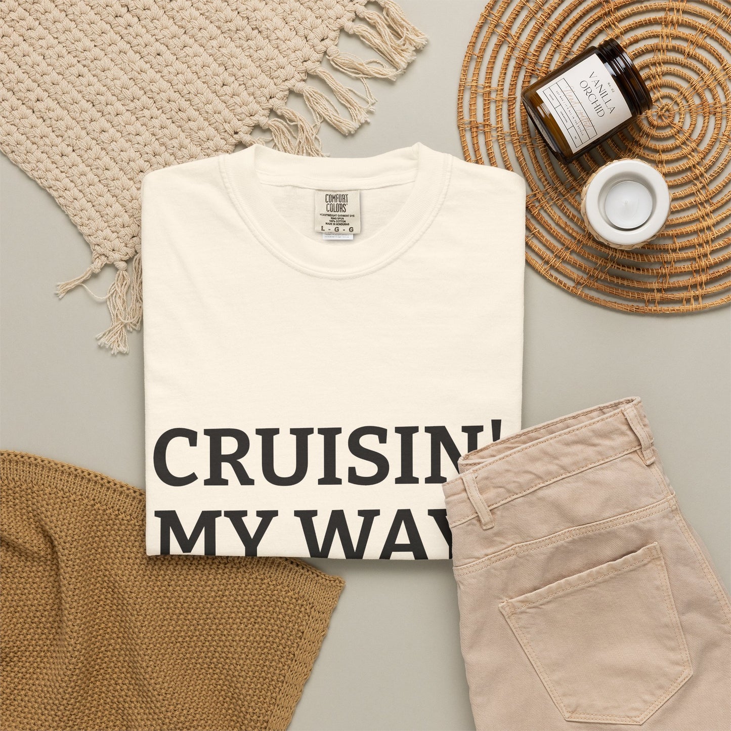 Cruisin' My Way into 50 T-Shirt — 50th Birthday Tee
