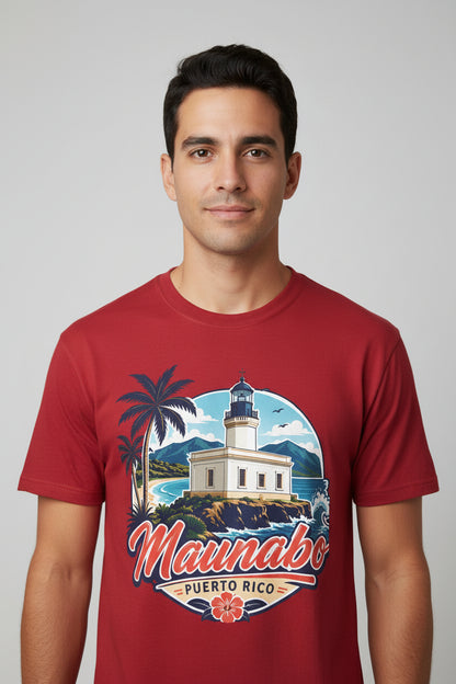 Camiseta Maunabo Puerto Rico — Lighthouse Tee | Jueyeros Back Print