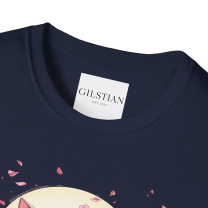 Unisex Anime Kitsune Fox Girl T-Shirt | Sakura Cherry Blossom Tee | Kawaii Aesthetic Shirt | Otaku Gift | Cotton Tee