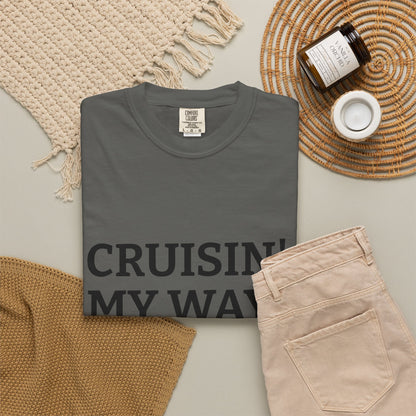 Cruisin' My Way into 50 T-Shirt — 50th Birthday Tee