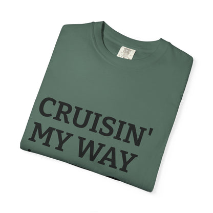 Cruisin' My Way into 50 T-Shirt — 50th Birthday Tee