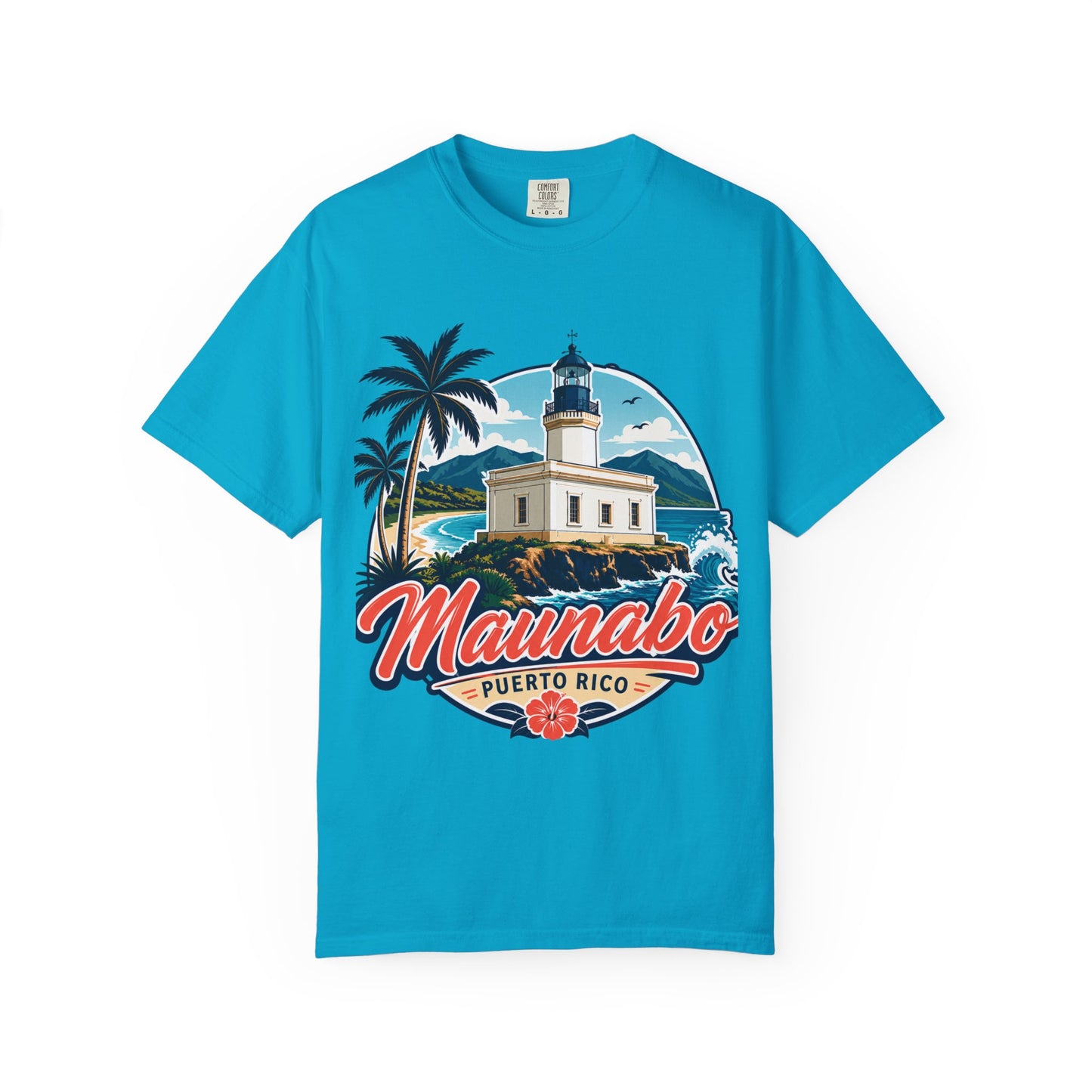 Camiseta Maunabo Puerto Rico — Lighthouse Tee | Jueyeros Back Print