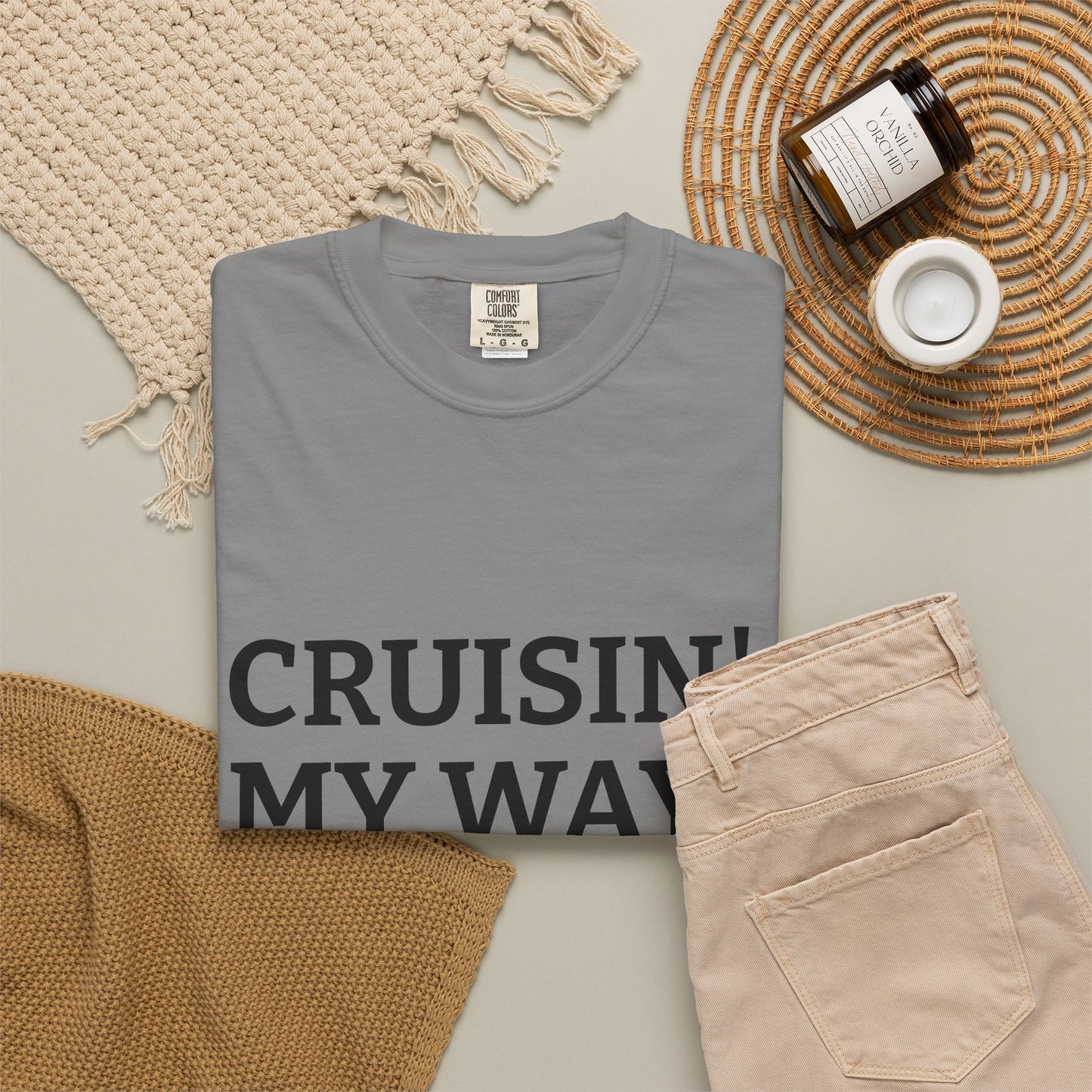 Cruisin' My Way into 50 T-Shirt — 50th Birthday Tee
