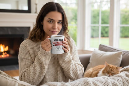 Cat Lover Ceramic Mug — “Born to Love Cat Dad” 11oz