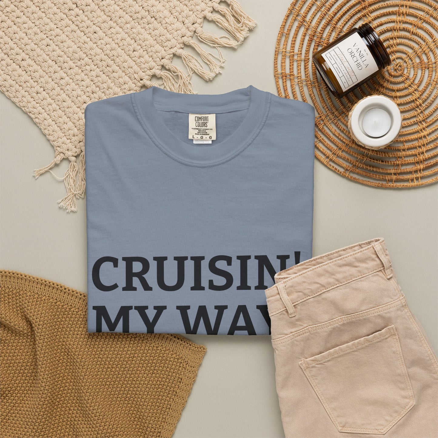 Cruisin' My Way into 50 T-Shirt — 50th Birthday Tee