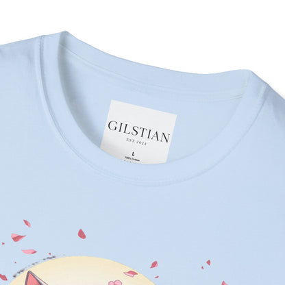 Unisex Anime Kitsune Fox Girl T-Shirt | Sakura Cherry Blossom Tee | Kawaii Aesthetic Shirt | Otaku Gift | Cotton Tee