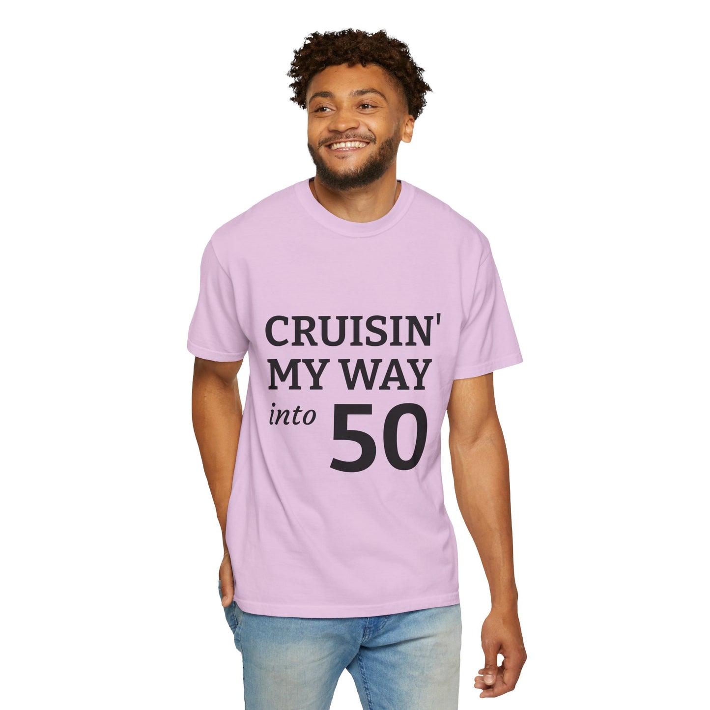 Cruisin' My Way into 50 T-Shirt — 50th Birthday Tee