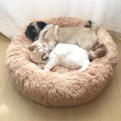 Cozy Donut Bed for Dogs and Cats Super Soft Washable Warm