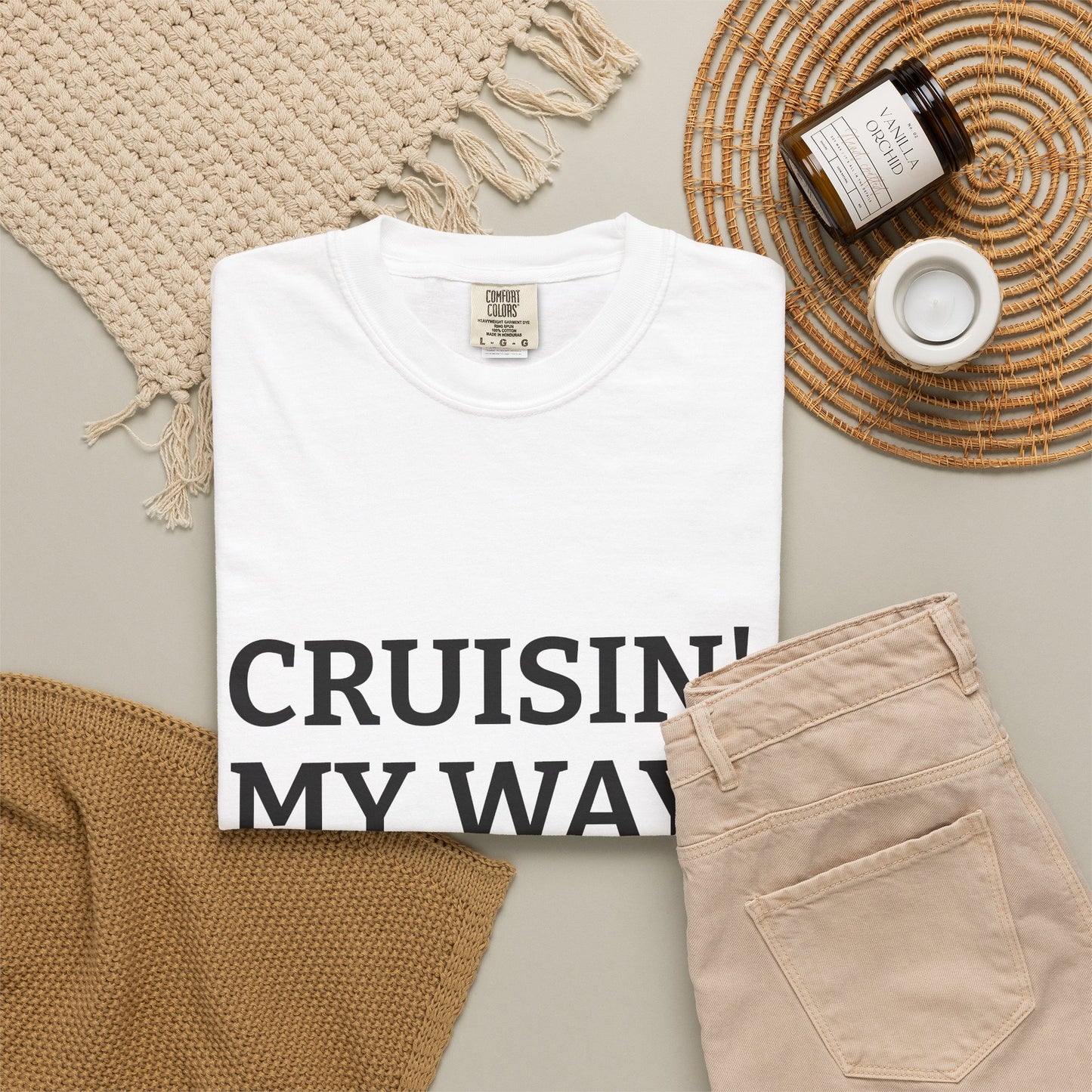 Cruisin' My Way into 50 T-Shirt — 50th Birthday Tee