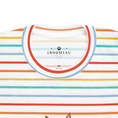 Unisex Toddler Cat Tee — 1800 MIAU Vintage Kitten Graphic Shirt