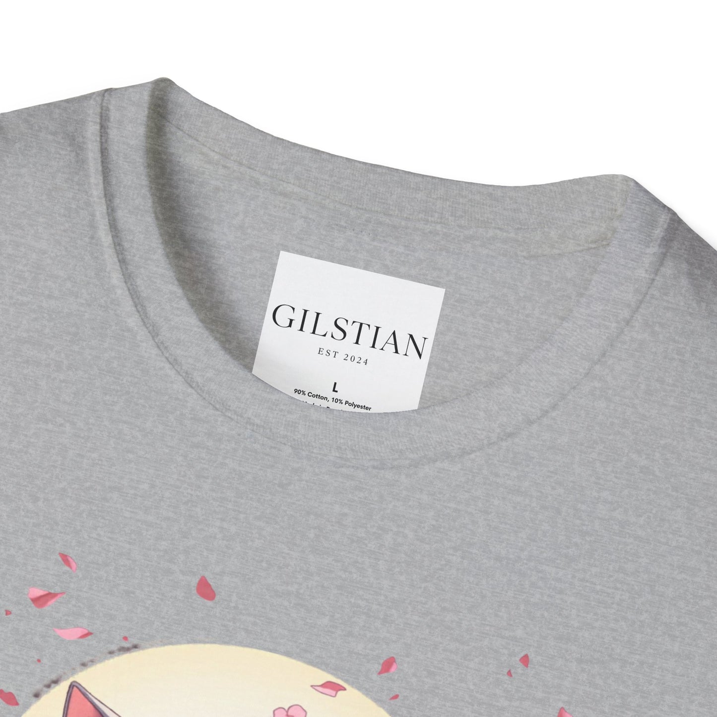 Unisex Anime Kitsune Fox Girl T-Shirt | Sakura Cherry Blossom Tee | Kawaii Aesthetic Shirt | Otaku Gift | Cotton Tee