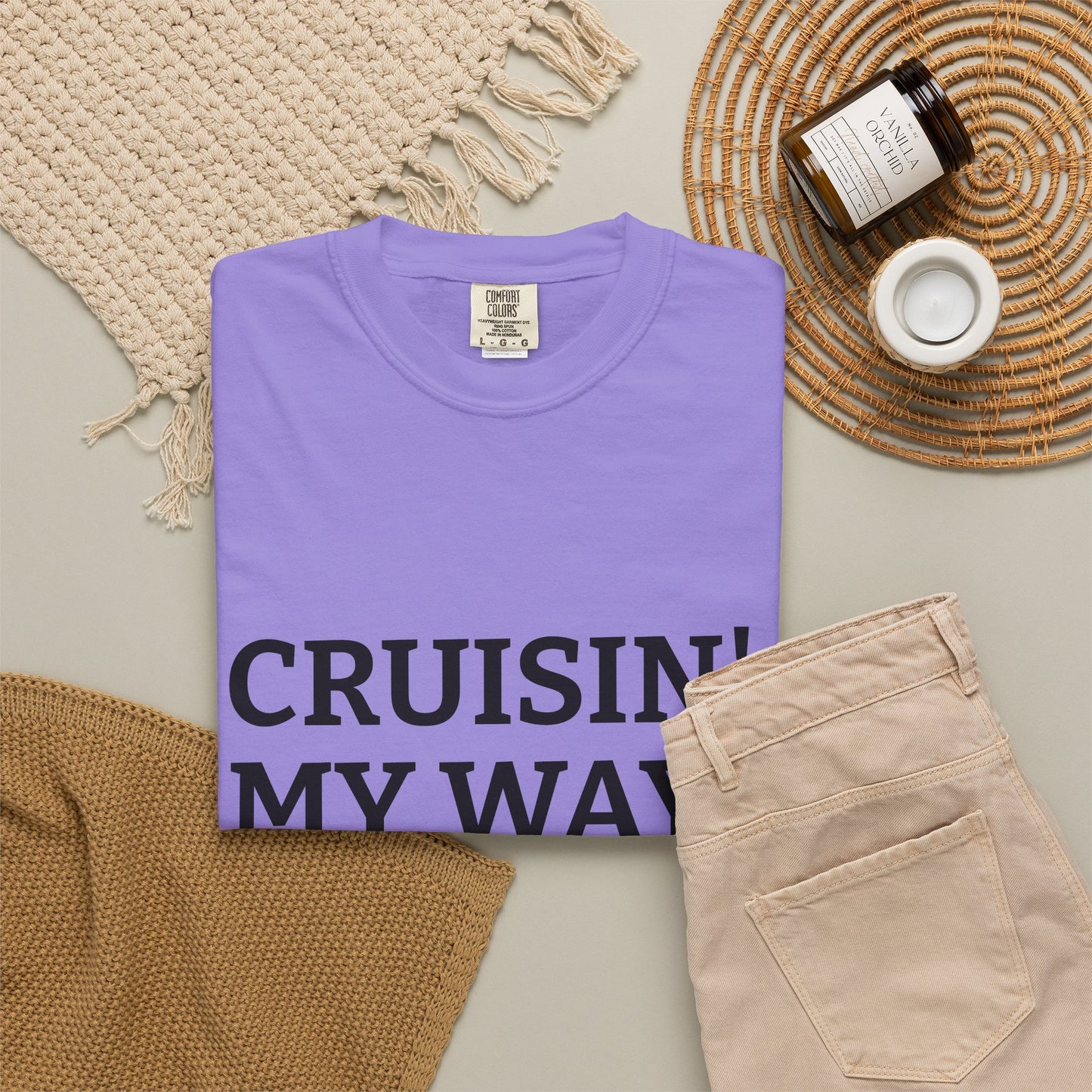 Cruisin' My Way into 50 T-Shirt — 50th Birthday Tee