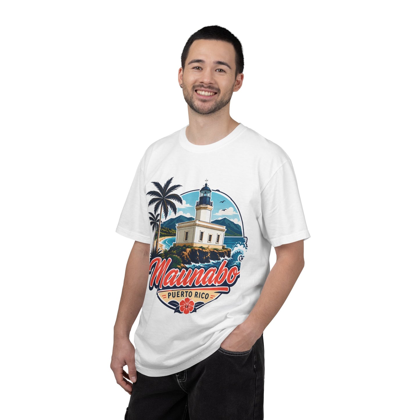 Camiseta Maunabo Puerto Rico — Lighthouse Tee | Jueyeros Back Print