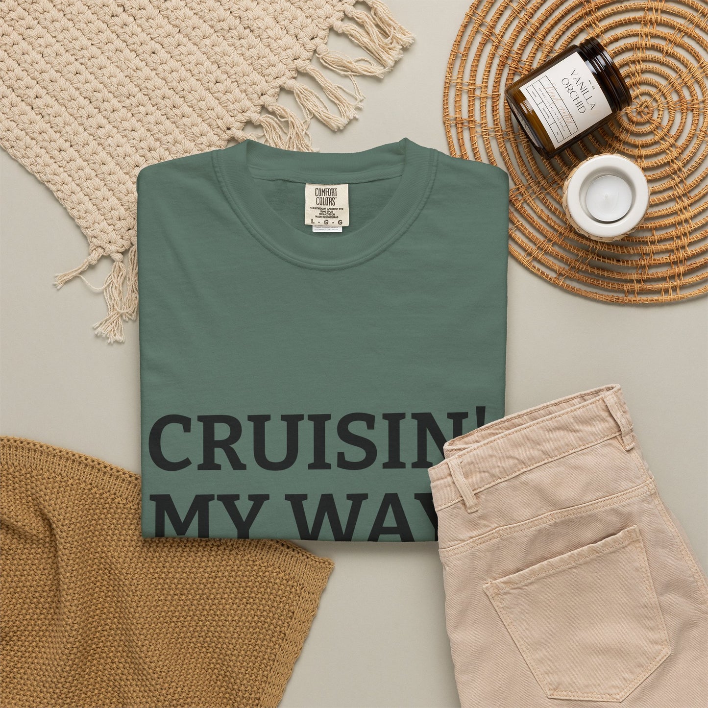 Cruisin' My Way into 50 T-Shirt — 50th Birthday Tee