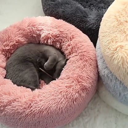 Cozy Donut Bed for Dogs and Cats Super Soft Washable Warm